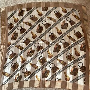 Leopard Print vintage Silk Scarf